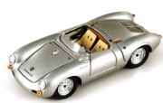 Porsche Cabriolet 550 argent  Argent 1/87