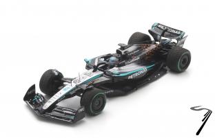 Mercedes W16 D�co �toiles oranges - 10eme GP Grande Bretagne  1/43