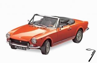 Fiat . BS Spider Orange 1/18