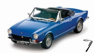 Fiat . BS Spider Blue 1/18
