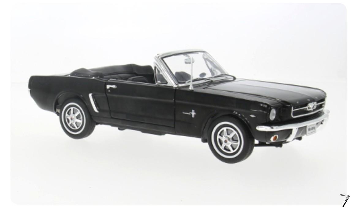 Ford Mustang Cabriolet Noir Cabriolet Noir 1/18
