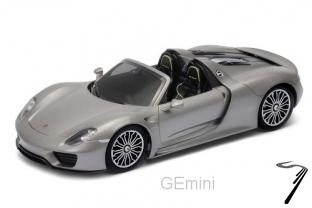 Porsche 918 cabriolet argent cabriolet argent� 1/18