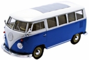 Volkswagen . microbus bleu/blanc 1/24