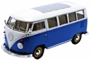 Volkswagen . microbus blue/white 1/24