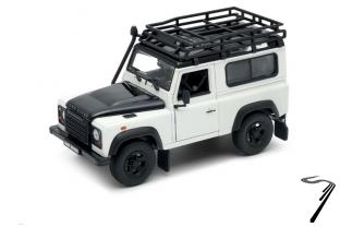 Land Rover . blanc 1/24