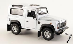 Land Rover . blanc 1/24