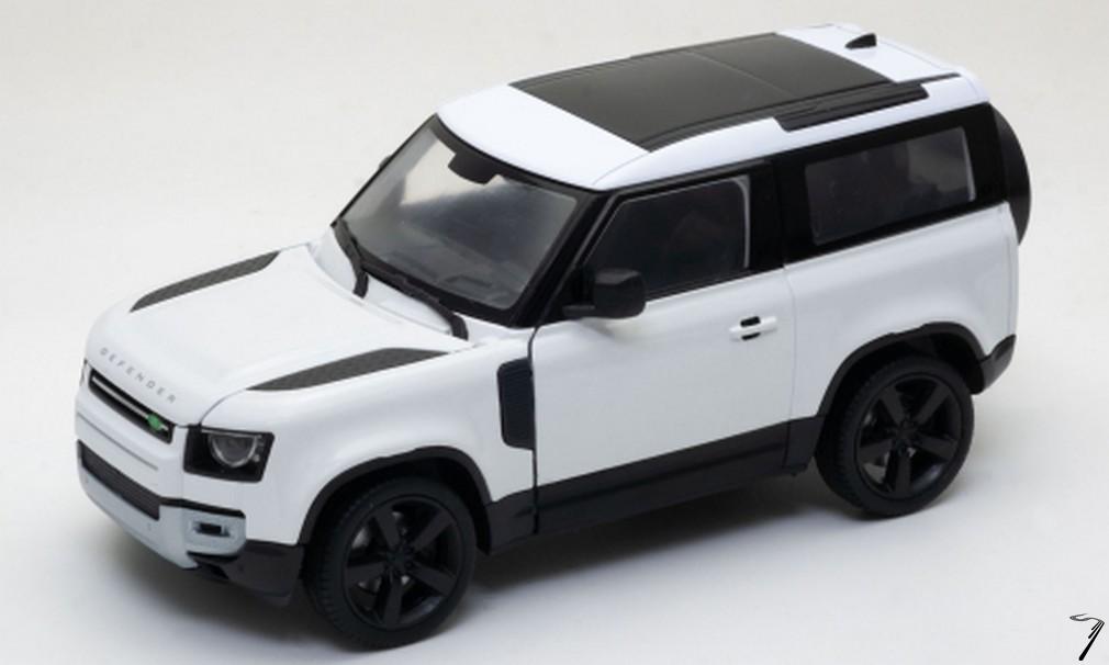 Land Rover . Blanc 1/24