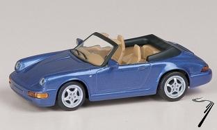 Porsche 911 Carrera II Metallic Blue Convertible Carrera II Metallic Blue 1/43