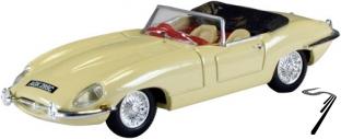Jaguar Type E Beige Convertible Beige 1/43