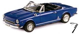 Fiat . BSI spider blue 1/43