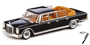 Mercedes . 600 Landaulet noir 1/43