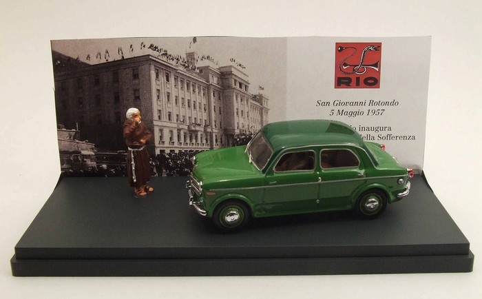 Fiat 1100 TV 5 mai 1956 Padre PIO 1956 1/43 Rio Fiat 1100 TV 5 mai 1956 Padre PIO 1956 1/43 Rio