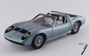 Lamborghini Miura bertone cabriolet bleu - Motor show Bruxels bertone cabriolet bleu - Motor show Bruxels 1/43