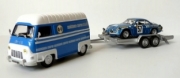 Alpine A110 Coupe des Alpes + Estafette assistance + remorque  1/43