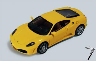 Ferrari F430 jaune jaune 1/87