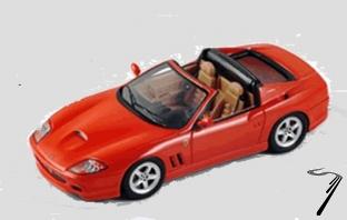 Ferrari Cabriolet F575 Super America rouge F575 Super America rouge 1/87