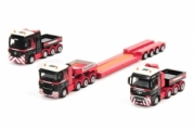 Divers . set of 3 truck combi Mammoet 1/87