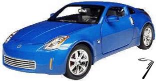 Nissan 350Z blue Fast & Furious blue Fast & Furious 2 1/18