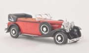 Maybach . DS 8 cabriolet Zeppelin rouge/noir - Boite cass&eacute;e 1/43