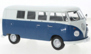 Volkswagen . Blanc / bleu 1/24
