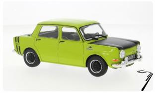 Simca 1000 Rallye 2 Vert capot noir Rallye 2 Vert capot noir 1/24