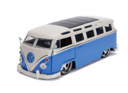 Volkswagen . Bus Bleu / blanc Tuning 1/24