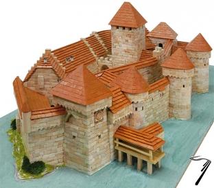 Divers . Chateau de Chillon (Suisse) - Ech 1/190 - 8900 pcs - 68 x 34 x 21,5 cm - Dif 7/10 1/200