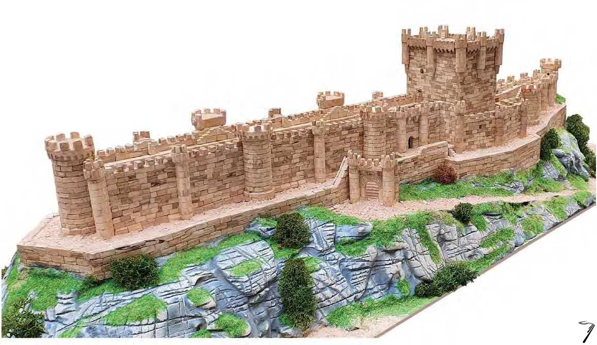 Divers . Chateau de Penafel (Espagne) - Ech 1/260 - 6100 pi�ces - 57,5 x 86 x 22,5 cm - Dif 8,5/10 autre