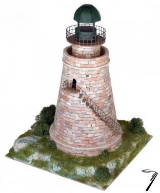 Divers . Phare de la Herradura (Almunecar - Espagne) Ech 1/75 - 1500 pcs - 20 x 20 x 26,5 cm - Dif 6/10 autre