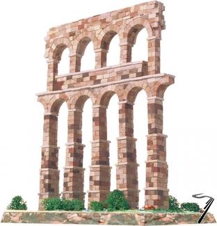 Divers . Aqueduc de Segovia (Espagne) - Ech 1/135 - 1150 pcs - 24 x 14 x 22 cm - Dif 6/10 autre