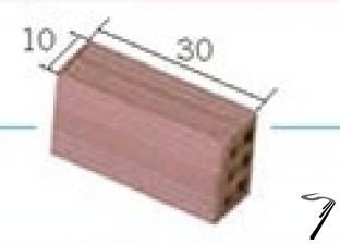 Divers . Brique 10 x 30 mm - 25 pi�ces 1/10
