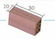 Divers . Brique 10 x 30 mm - 25 pi&egrave;ces 1/10