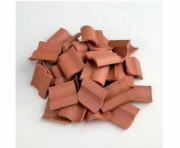 Divers . Tuile romaine rouge 28 x 26 x 9 mm - 100 pi&egrave;ces 1/10