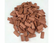 Divers . Tuile arabe rouge 10 x 20 x 3 mm - 150 pi&egrave;ces 1/20