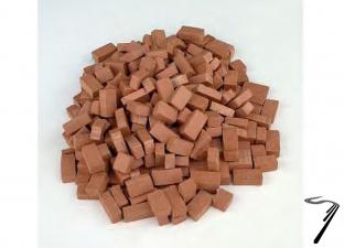 Divers . Grande pierre de mur rouge 7 x 6 mm - 200 pi�ces autre