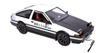 Toyota Trueno AE86 Initial D blanc  1/24