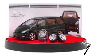 Toyota Estima 3.0 Aeras Displayset 12 pi�ces  1/64