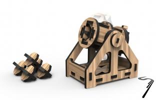 Divers . Bombarde en h�tre � monter - 90 x 65 x 90 mm autre