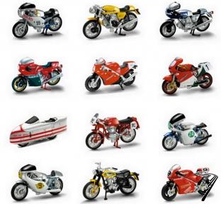 Ducati Pack de 24 motos historiques  1/32