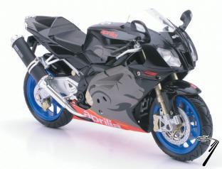 Aprilia RSV 1000 noire  1/12