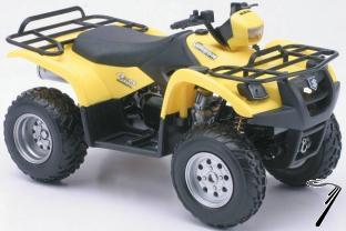 Suzuki Vinson auto 500 jaune  1/12