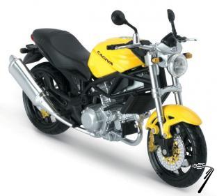 Cagiva Raptor 1000 jaune ou bleu  1/12