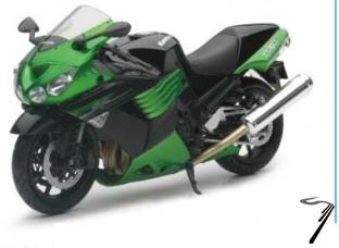 Kawasaki ZX-14 couleurs variables  1/12