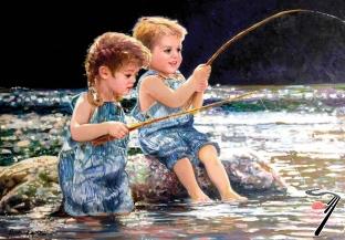 Divers . P�cheurs en herbe - Puzzle 260 pcs autre