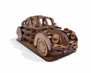 Volkswagen . Kit en bois à assembler - 19.5 x 8 x 7,5 cm - 34 pièces autre
