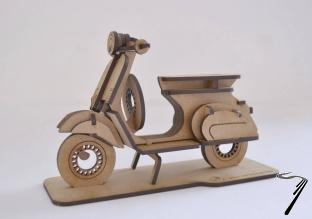 Divers Scooter kit en bois  assembler - 17,5 x 11 x 6 cm  autre