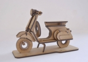 Divers Scooter kit en bois à assembler - 17,5 x 11 x 6 cm  autre