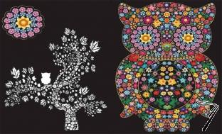 Divers . Hibou - Pochette A4 - 12 feutres inclus - 36 x 26 x 1,8 cm - � colorier autre