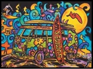 Volkswagen . avec surf - 12 feutres inclus - 47 x 35 cm - � colorier autre