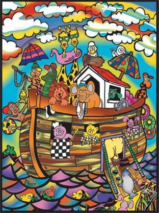 Divers . L'arche de No� - crayons inclus - 47 x 35 cm - � colorier autre